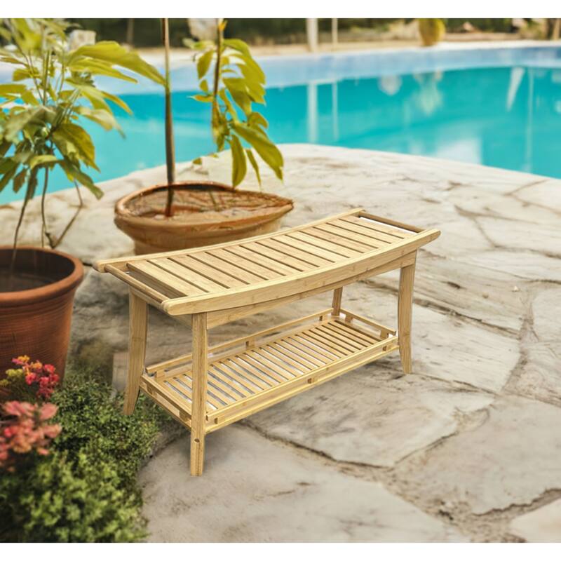Solid Bamboo Premier 39" Spa Bench
