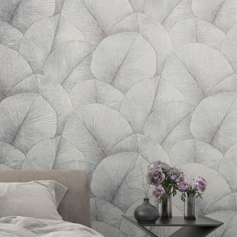 Galerie Wallcoverings Kumano Textured Palm Leaf Vinyl on Non-woven Wallpaper Roll