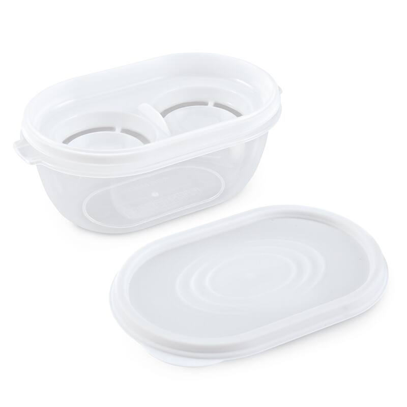 3-Piece Easy-to-Use Double Egg Separator Set - 6.05 x 2.68 x 3.63