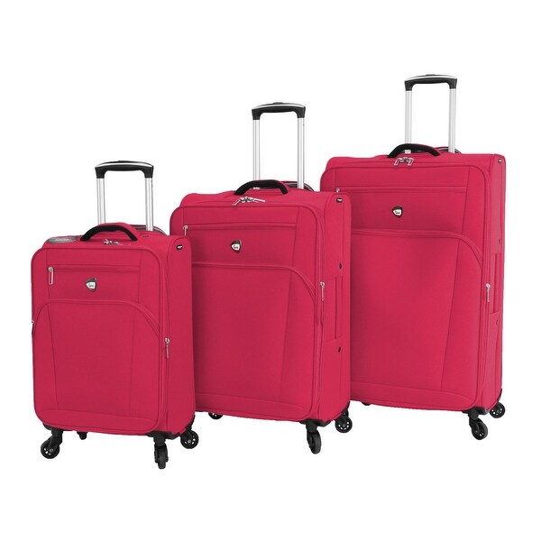 Mia Toro Italy Aria Softside 28 Inch Spinner Luggage-Green Apple