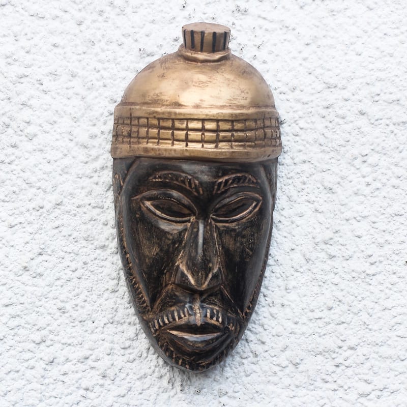 Novica Handmade Oman Hene African Wood Mask