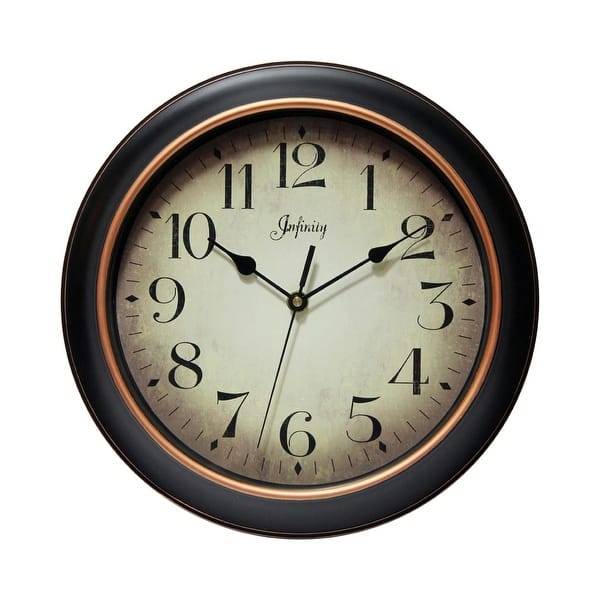 slide 2 of 18, Copper Grove Kaffir 12-inch Classic Kitchen Round Clock - 12 x 2 x 12 - 12 x 2 x 12 Precedent