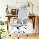 preview thumbnail 32 of 40, Ergonomic Mesh Executive Chair Home Office Chair with Lumbar Support, Headrest Grey
