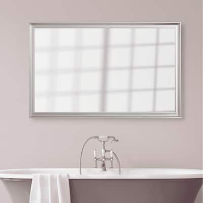 Frame My Mirror Silver Framed Vanity Mirror, Geneva Design