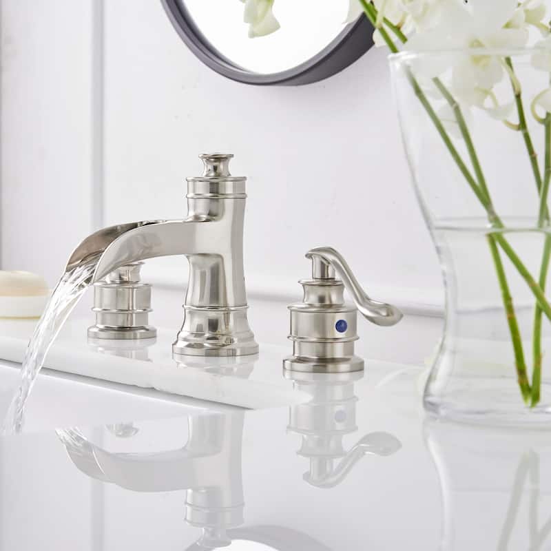 WIZ Waterfall Widespread 2-Handle Bathroom Faucet
