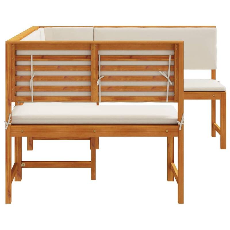 vidaXL Garden Bench Set Brown solid acacia wood - 20 x 35 x 30