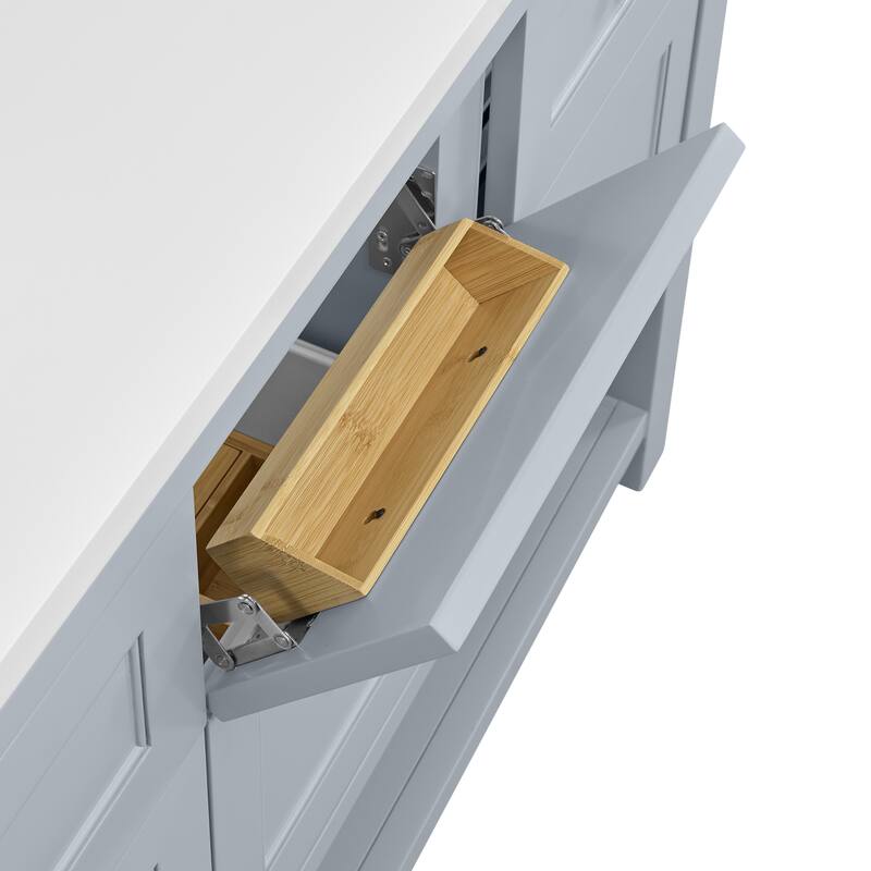Breckenridge 60" Double Vanity, Serenity Blue - 60D