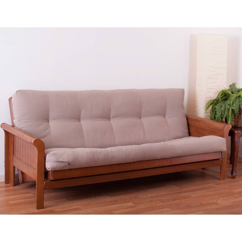 6-inch Thick Twill Futon Mattress (Twin, Full, or Queen)