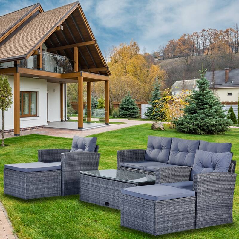 6-piece Patio Outdoor Sectional Set