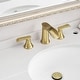 preview thumbnail 31 of 33, Double Handle Three-Hole Bath Waterfall Faucet with Drain