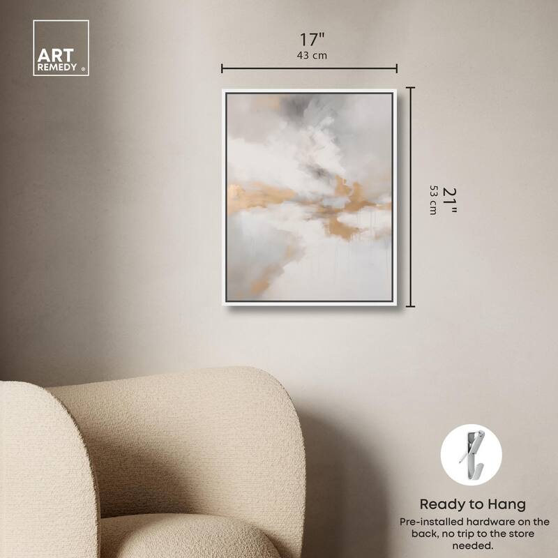 Fleeting Gold I Canvas by Art Remedy