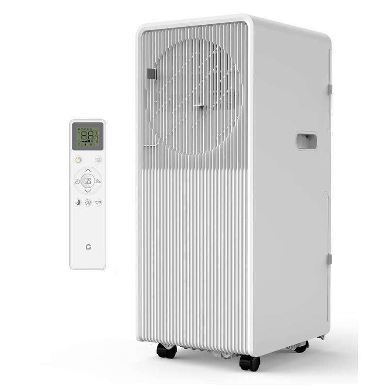 8000 Btus Portable Air Conditioner with Cool, Fan, Dehumidifier for Bedroom, Office - N/A - White