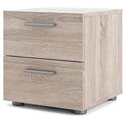 Fabric Upholstered 3-Drawer Nightstand with Chrome Knobs - Soft Grey Modern Bedside Table