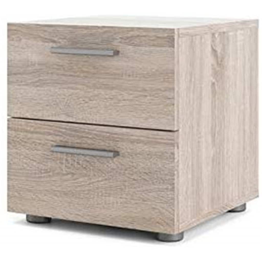Fabric Upholstered 3-Drawer Nightstand with Chrome Knobs - Soft Grey Modern Bedside Table