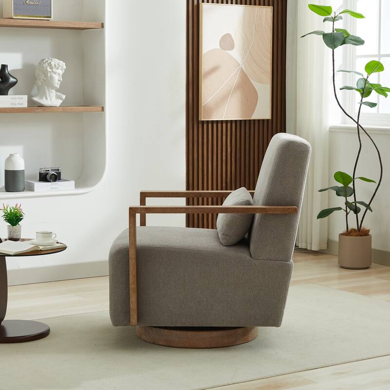30.3"W 360 Degree Swivel Modern Accent Chair