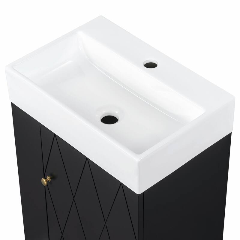 20" Bathroom Vanity with Ceramic Sink