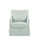 preview thumbnail 68 of 73, Martha Stewart Bedford London Upholstered Skirted Swivel Armchair with Lumbar Pillow