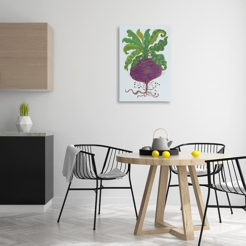 Stupell Stylized Beetroot Vegetable Canvas Wall Art Design By Kay Widdowson