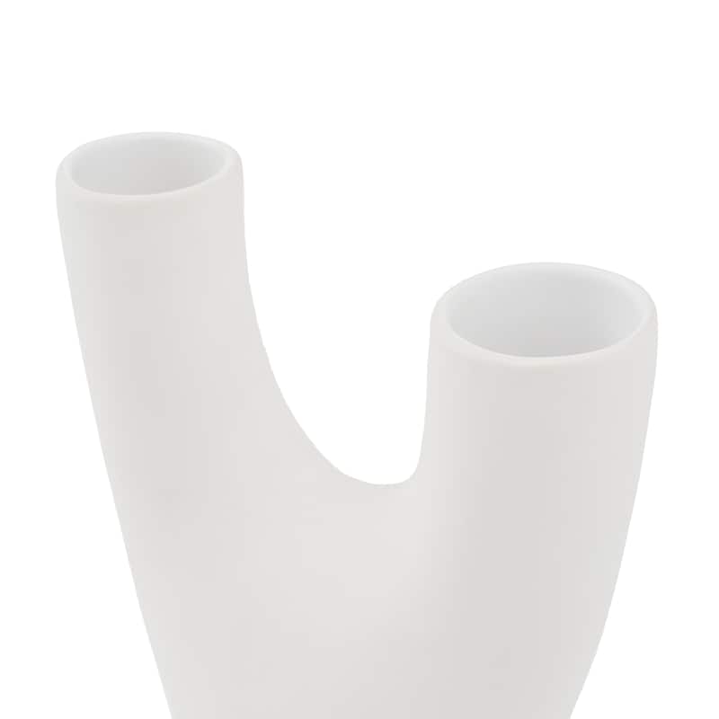 Renwil Avignon Indoor Ceramic Stoneware Small Vase, Matte Off-White