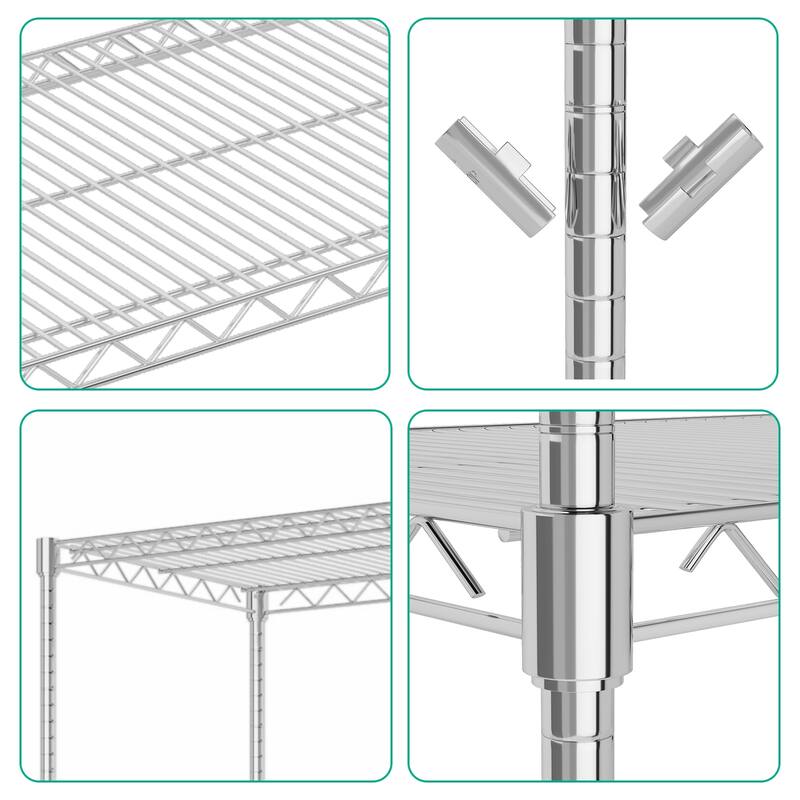 Heavy Duty Shelving Rack with Wheels