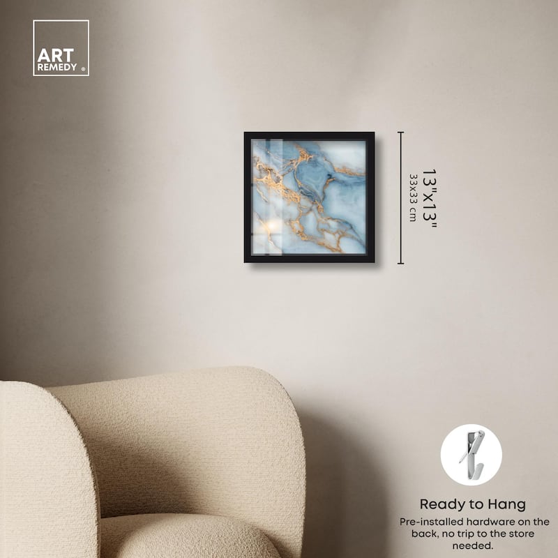 Azure Veins Shadowbox by Art Remedy