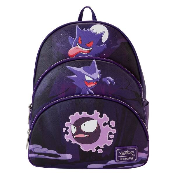 slide 2 of 7, Pokemon Gengar Evolution Triple Pocket Mini Backpack