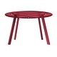 preview thumbnail 13 of 33, Clihome Weather Resistant Round Steel Patio Large Coffee Table