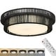 preview thumbnail 1 of 18, 36W 18'' Dimmable Boho Ceiling Light Black