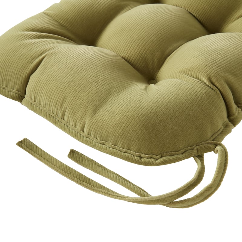 Omaha Indoor Reversible Corduroy Chair Pads (2-Pack)