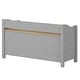 preview thumbnail 5 of 10, Furniture Dash | Shoe Rack and Bench White Distressed