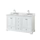 Option White / White Carrara Marble Top / Polished Chrome