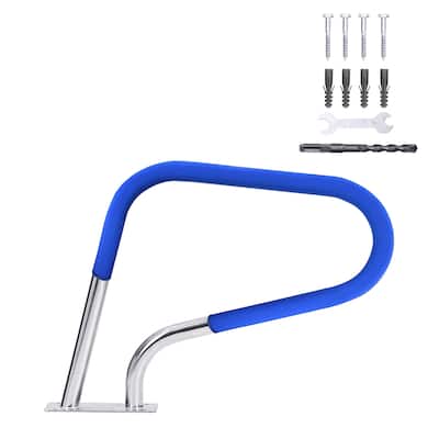 Pool Rail 30x22" 250LBS Load Capacity Silver Rustproof Pool Handrail