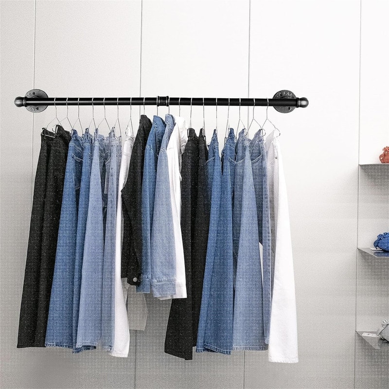 2 Pack Clothes Rack Gold Wall Mounted - 17.48 x 5.59 x 3.78