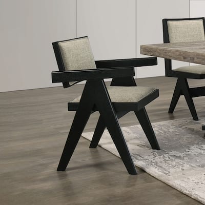 Dining Room Arm Chairs Upholstery Seat 2pc Dining Arm Chairs