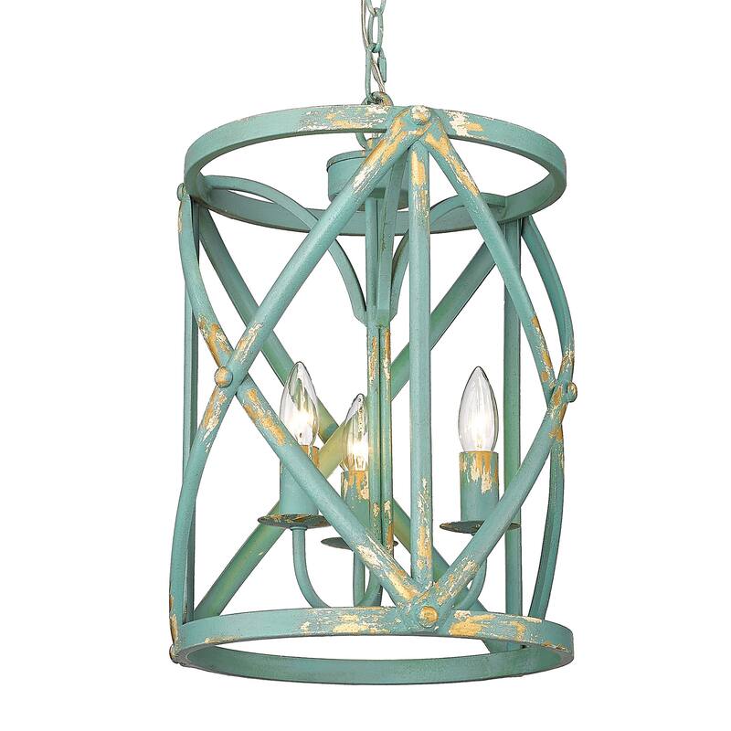 Golden Lighting Alcott 3 Light 13" Wide Taper Candle Pendant