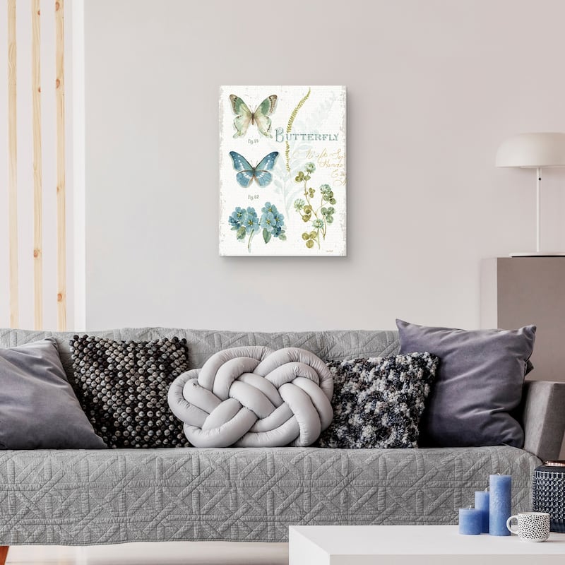 My Greenhouse Botanical Butterfly Canvas Art Print