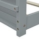 preview thumbnail 38 of 44, Twin size Floor Platform Bed with Built-in Book Storage Rack