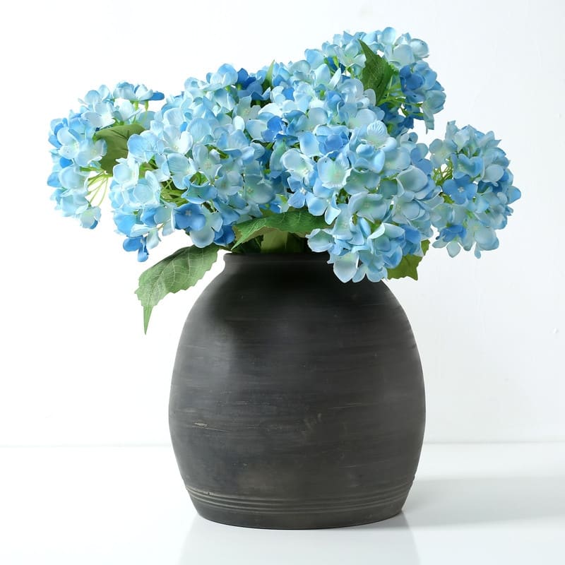 Artissance 10 inches Earthy Gray Table Décor for Living Room, Retro Home Décor Accent, Handmade Quality Decorative Vase