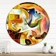 preview thumbnail 8 of 8, Designart 'Way of Inner Paint' Oversized Modern Wall CLock