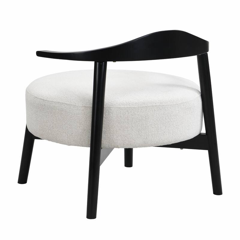 Modern Accent Chair - Natural Birch, All-Day Comfort
