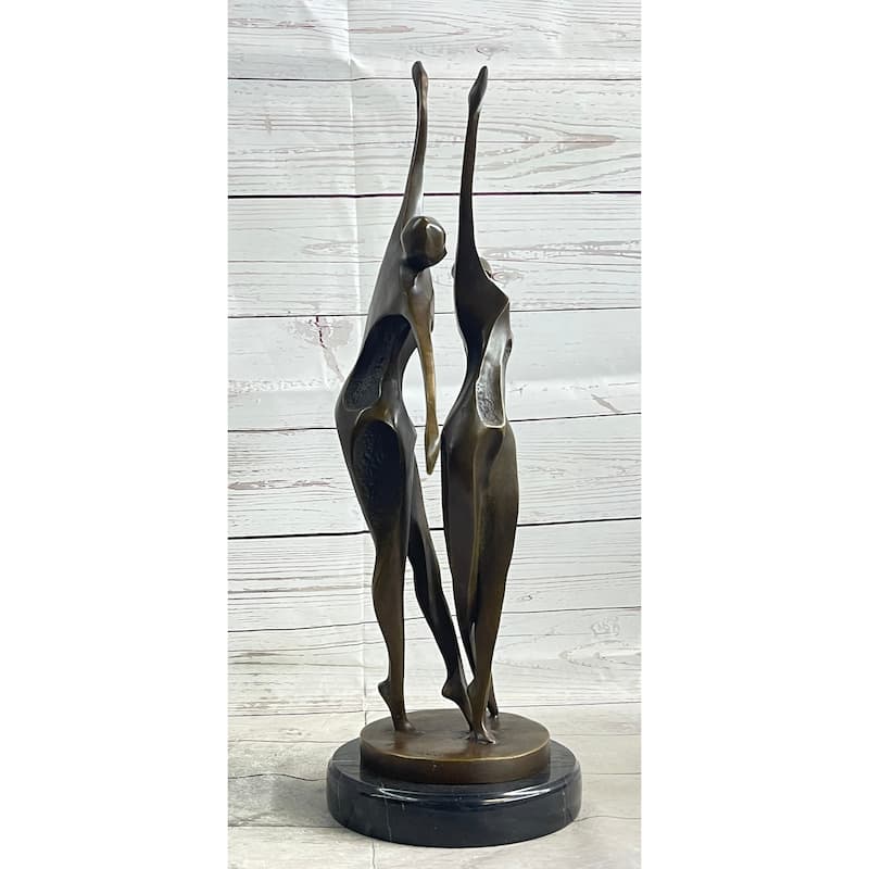 Signed Original Abstract Shall We Dance Bronze Sculpture By Milo Hot Cast