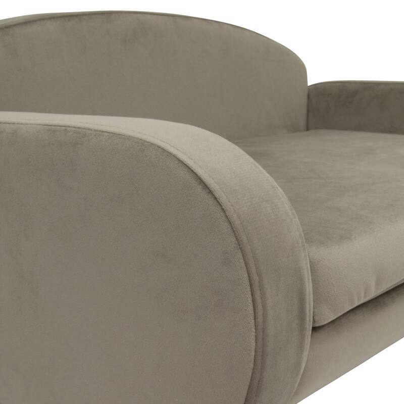 Paws & Purrs Modern Pet Sofa Bed Low-Back Lounger for Dogs & Cats – Removable Washable Mattress Cover