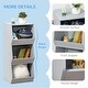preview thumbnail 5 of 5, Kids Storage Shelf with Safety Features and Durable Gray Design - 15"L x 13.5"W x 35.5"H