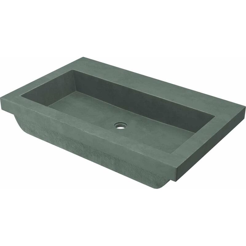 Native Trails NativeStone 30" Rectangular Stone Composite Drop In - Forest