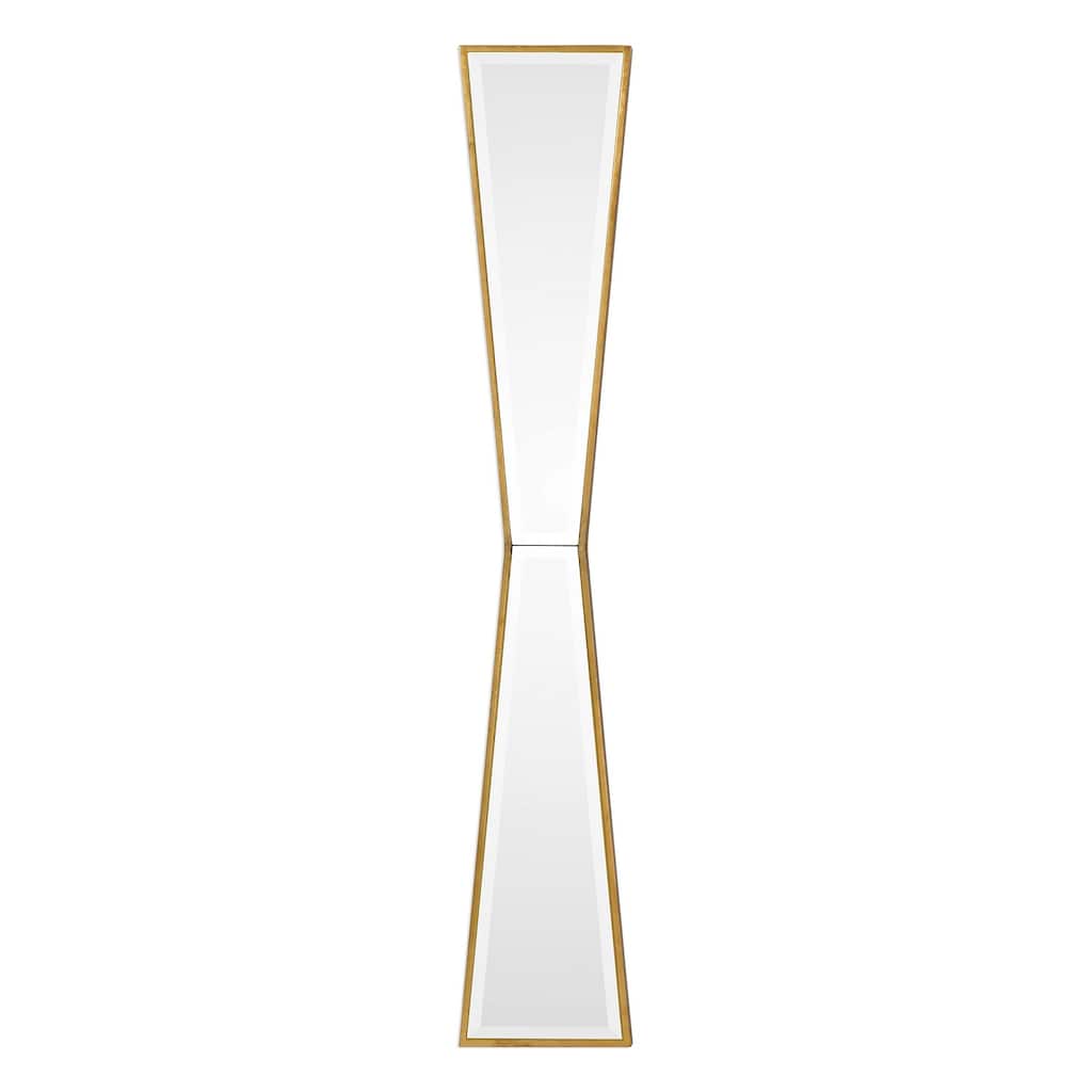Antique Beveled Bow Tie Wall Mirror - 60" - Gold