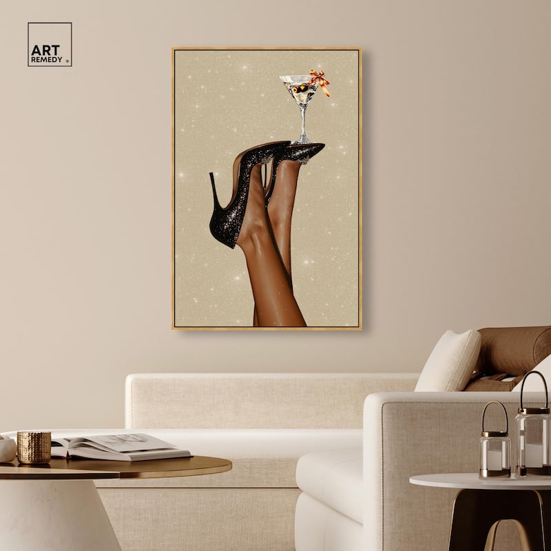 Martini on Display Canvas by Art Remedy