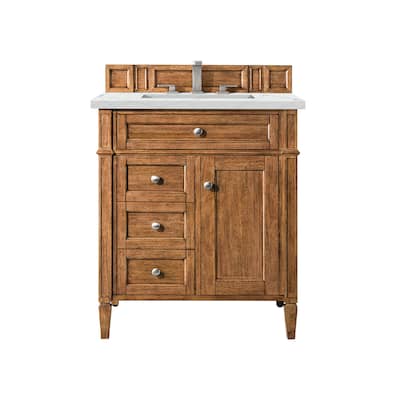 James Martin Vanities Brittany 30" Single Vanity, Saddle Brown