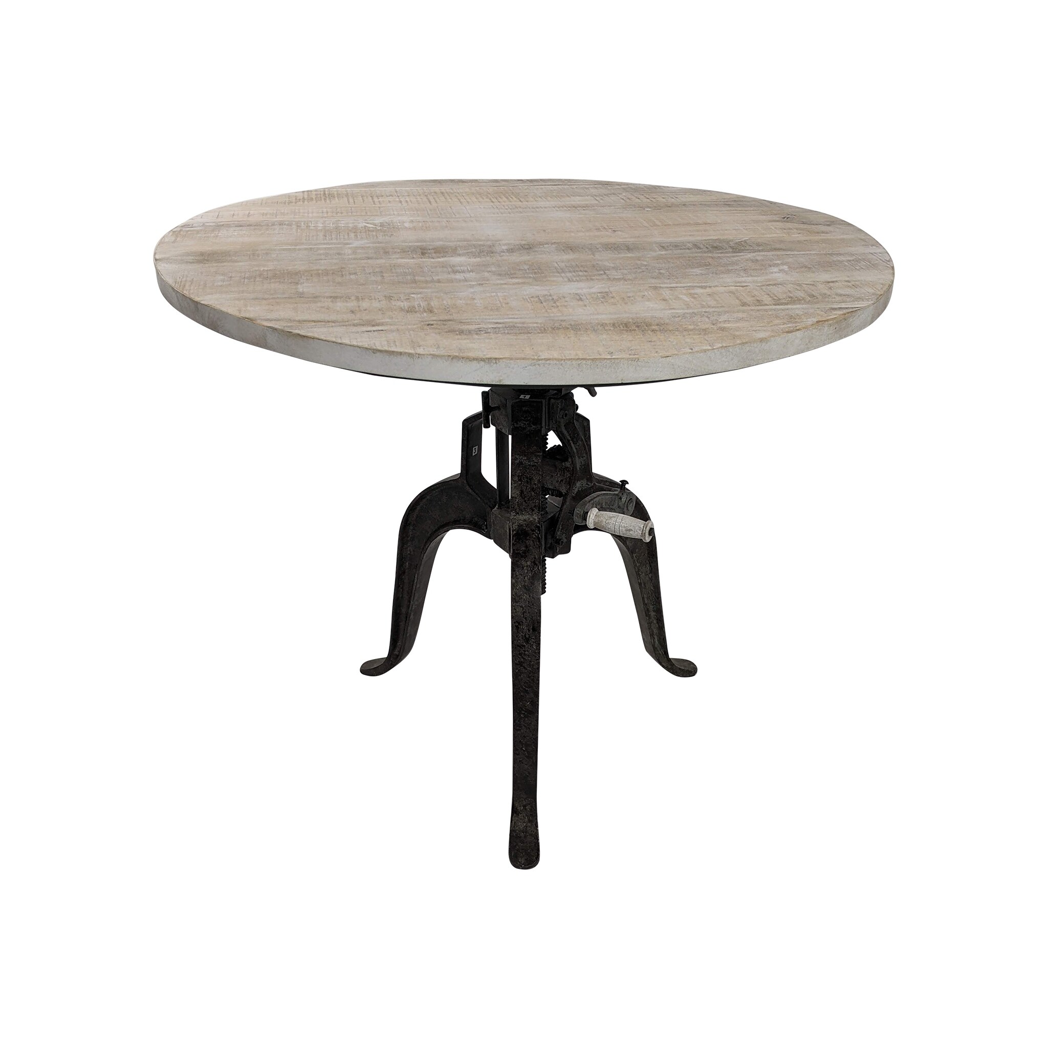 Adjustable crank on sale dining table