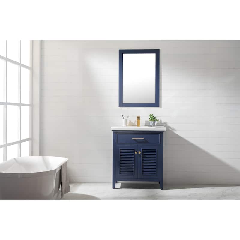 Cameron 30" Single Sink Vanity in Blue