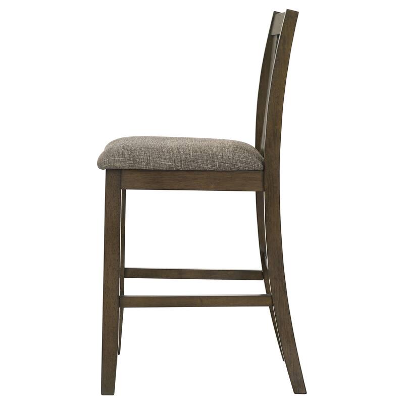 Maxine Brown Upholstered Counter Height Dining Side Chair (Set of 2)
